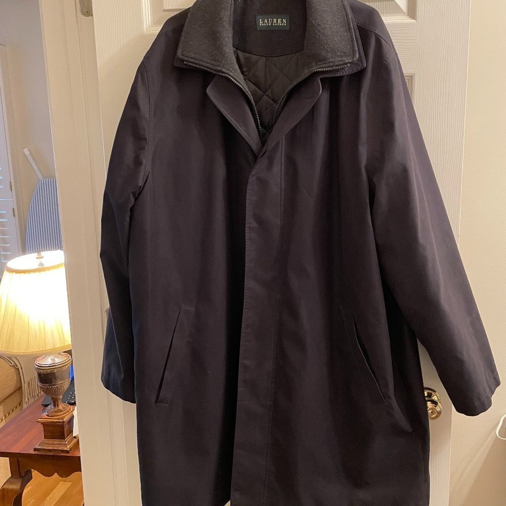 Lauren Black Coat with Quilted Lining